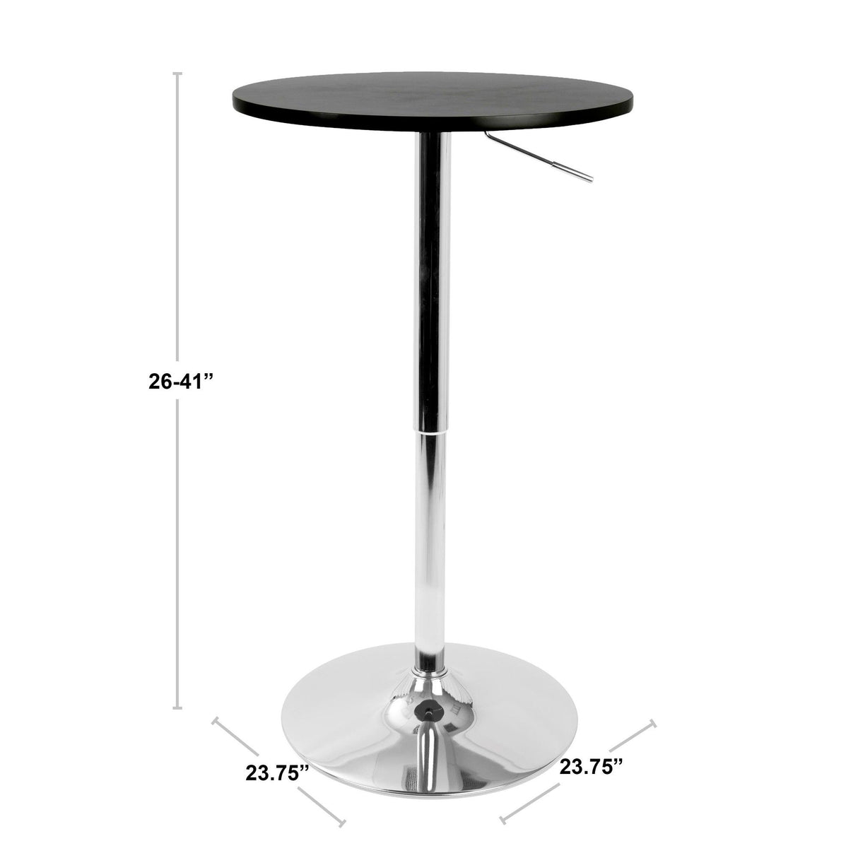 Clear - Adjustable Bar Table