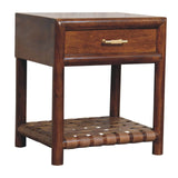 T Bar Nightstand - Dark Brown