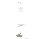 Trombone - 71" Floor Lamp With Table - Gray