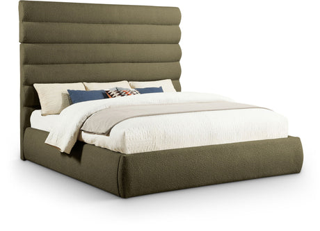 Adam - Boucle Fabric Bed With 70.5" Headboard