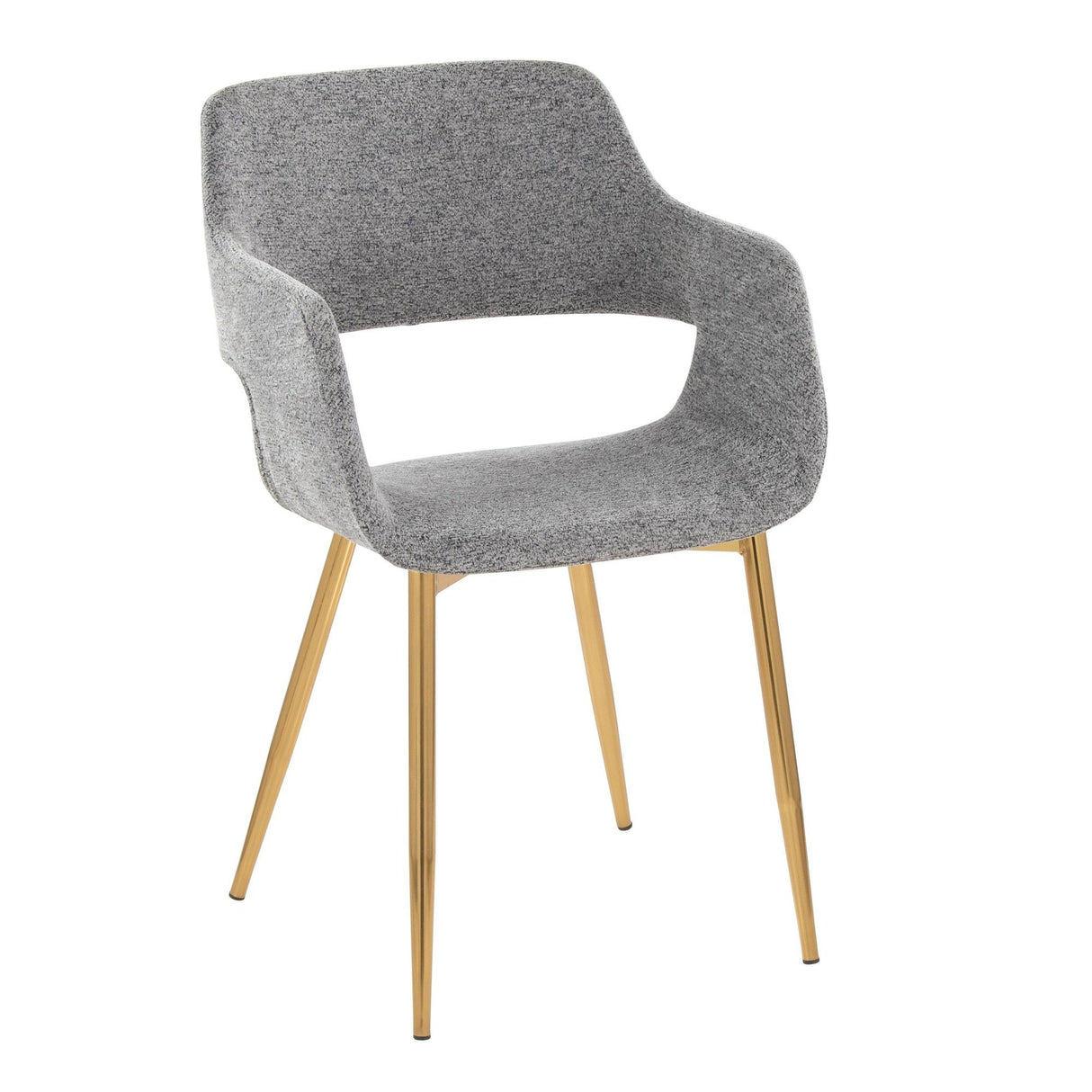 Margarite - Dining / Accent Chair - Gold Metal (Set of 2)