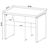 Extension Desk With Floating Top Design - Brown