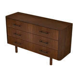 Logan - Dresser With 6 Drawers - Brown