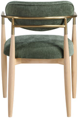 Riccio - Fabric Dining Arm Chair (Set of 2) - Natural Frame