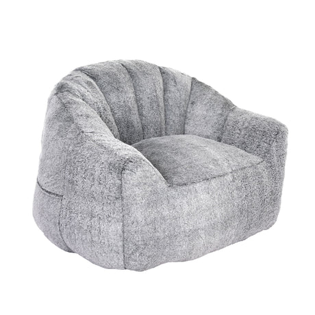 Beanbag Chair, Beanbag Sofa Chair With Armrests Stuffed High Density Foam
