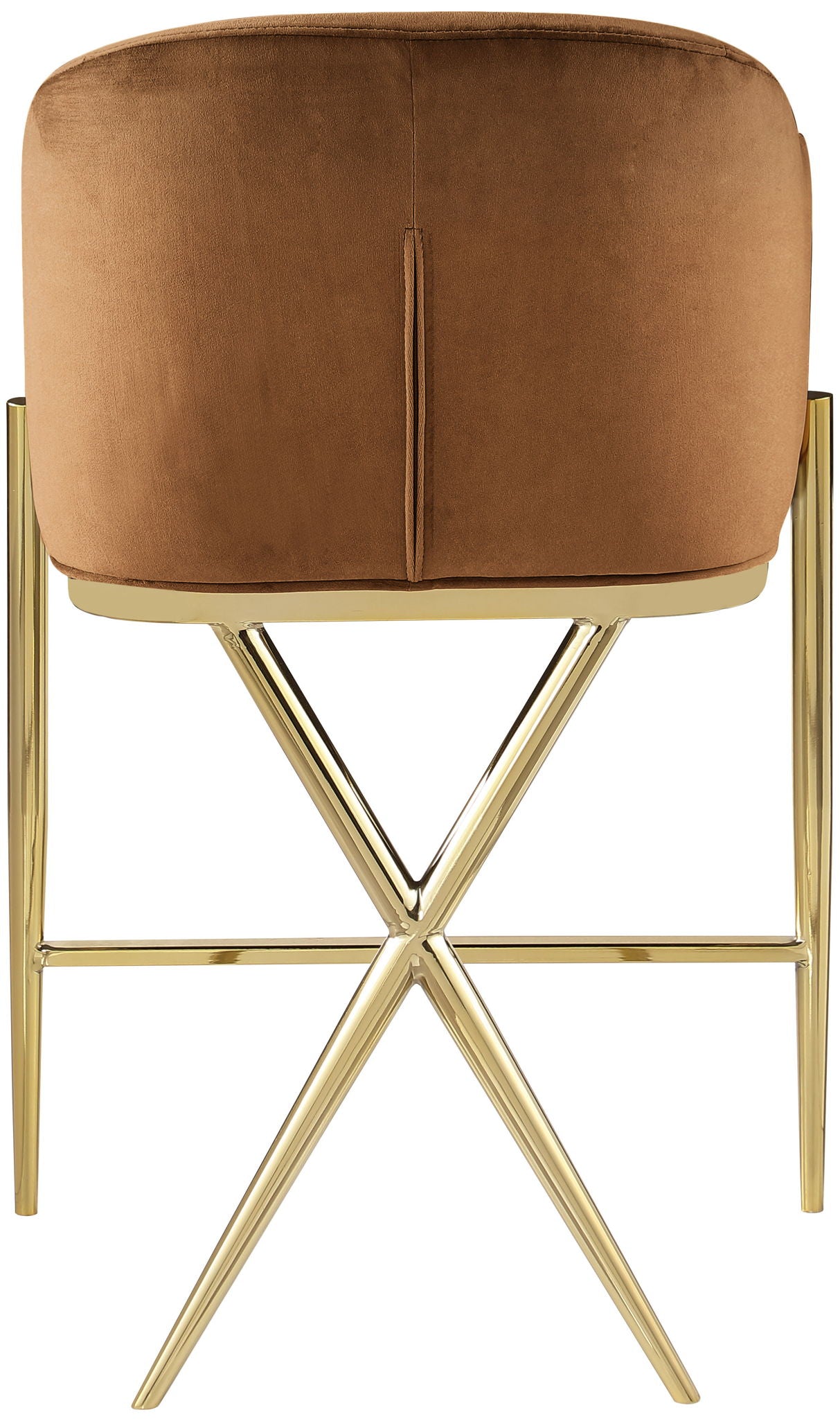 Xavier - Counter Stool with Gold Legs