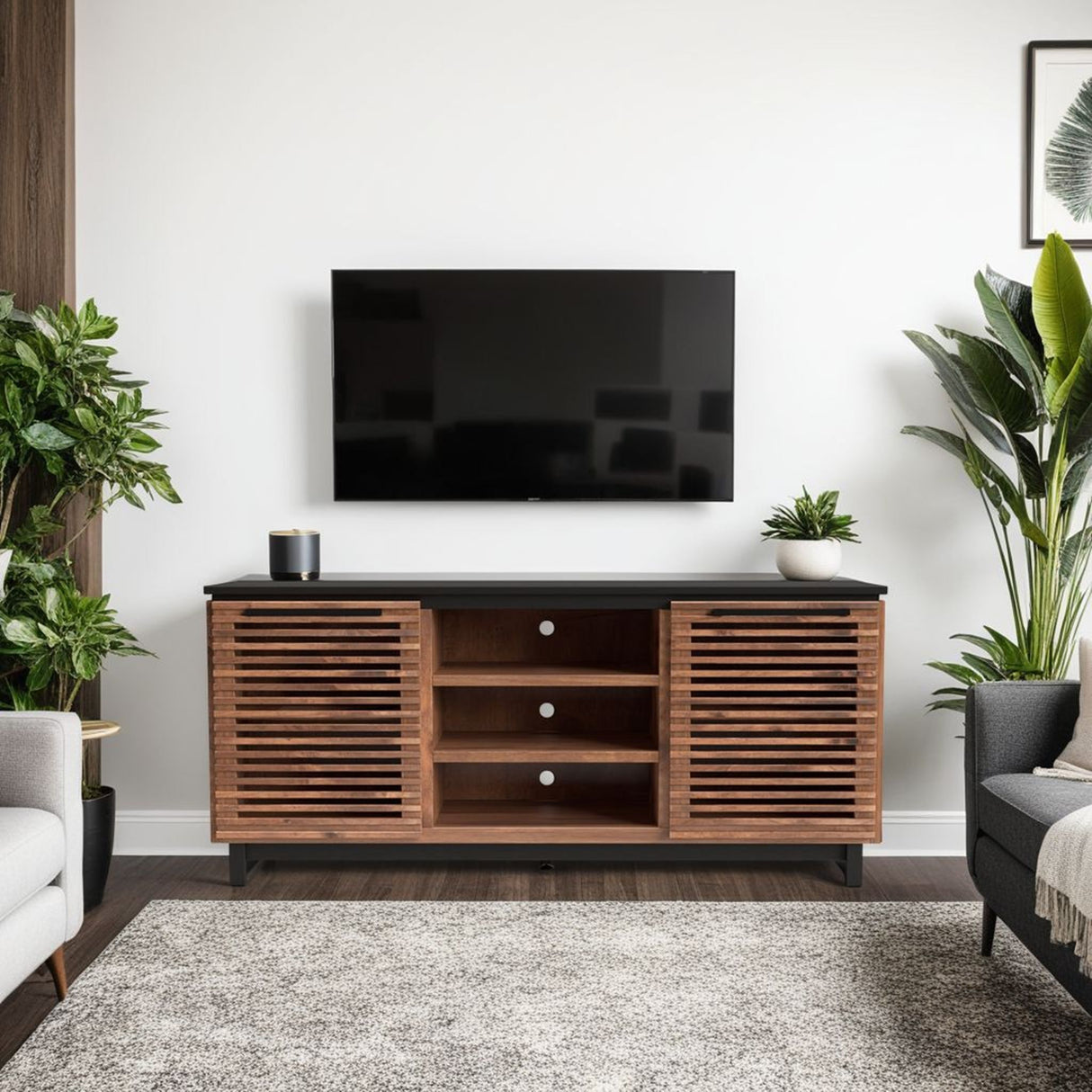 Cable Management TV Stand Console