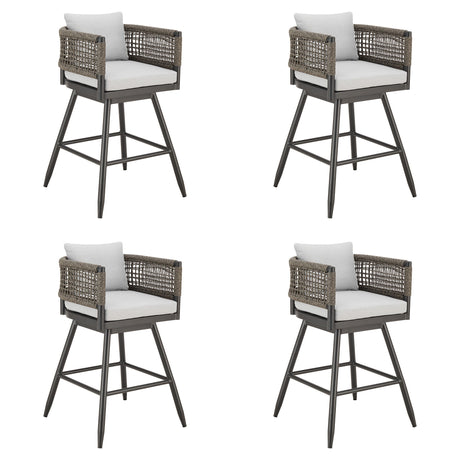 Alegria - Outdoor Patio Swivel Bar Stool Set