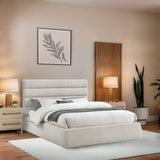 Adam - Linen Fabric Bed With 52" Headboard