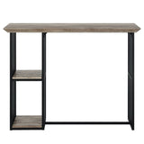 Zudora - Counter Height Table - Oak & Sandy Black