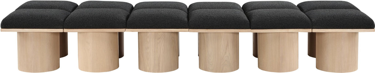 Pavilion - 12 Piece Modular Bench With Natural Base