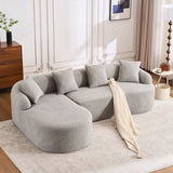 Combined Sofa With 4 Pillows