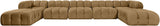 Orin - 7 Piece Modular Sectional (3 Modular Chairs, 2 Corner Chairs & 2 Ottomans)