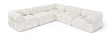 Orin - Velvet 5 Piece Modular Corner Sectional