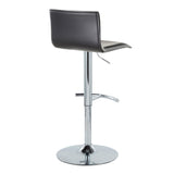 Mara - Adjustable Barstool (Set of 2) - Chrome Metal
