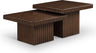 Spencer - 15" Oak Veneer 2 Piece Coffee Table