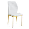 Luxury Simple Chair With Metal Gold Leg