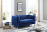 Glam Styled Micro Suede Velvet Loveseat