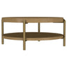 Arini - Round Coffee Table With Storage Shelf