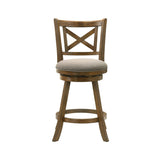 Kodi - Modern Farmhouse Swivel Wood Counter Height Kitchen Bar Stool