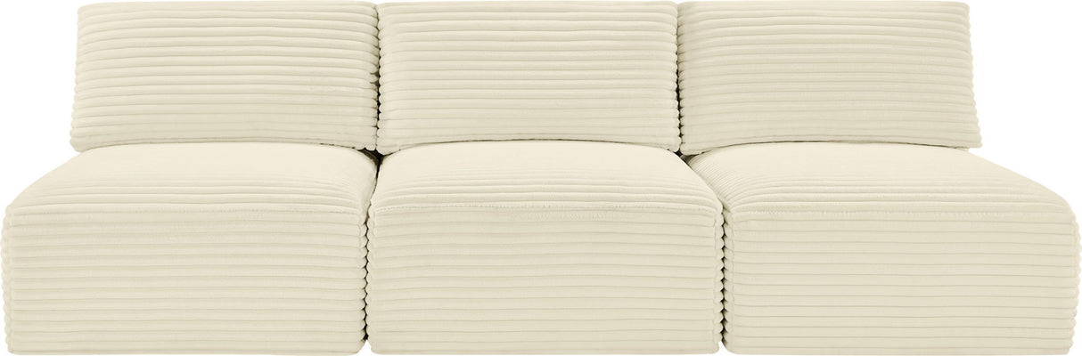 Shaggy - 3 Seat Modular Armless Sofa