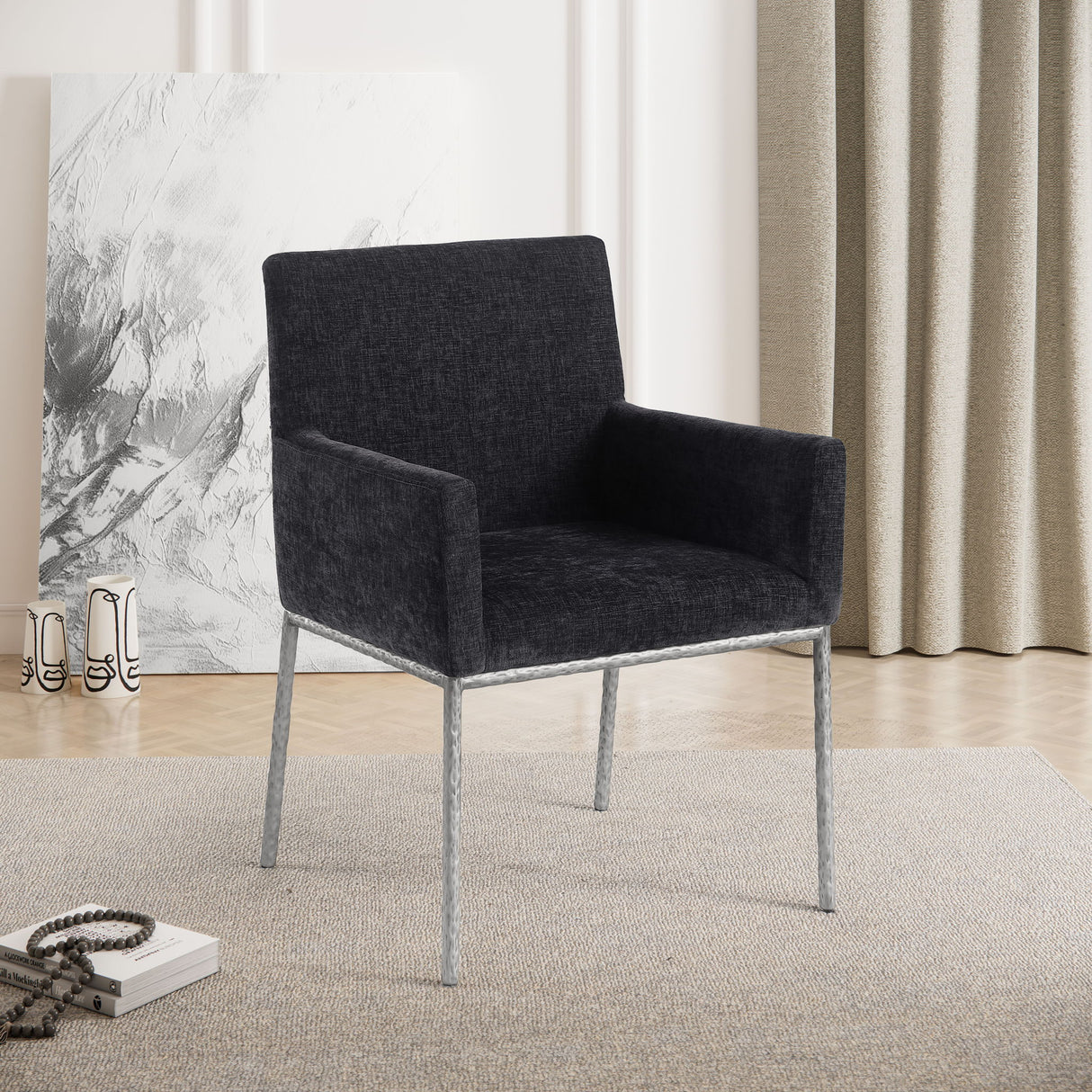 Reeves - Dining Chair With Silver Legs (Set of 2)
