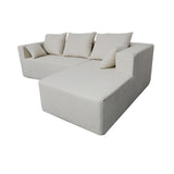 Modular Corner Sofa With Soft Linen Fabric