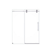 Frameless Single Sliding Shower Door With Clear Tempered Glass