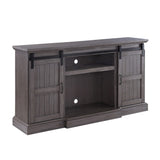 Admon - TV Stand With Fireplace - Gray Oak