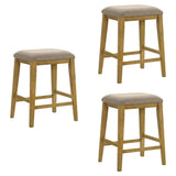 Jane - Contemporary Transitional Wood Counter Height Kitchen Bar Stool