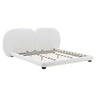 Upholstered Platform Bed With Split Headboard