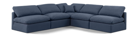 Indulge - Linen 5 Piece Modular Corner Armless Sectional