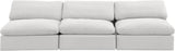 Comfy - Velvet Modular Armless Sofa 3 Seats