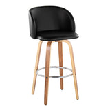 Fran - Fixed-Height Barstool (Set of 2) - Zebra Wood