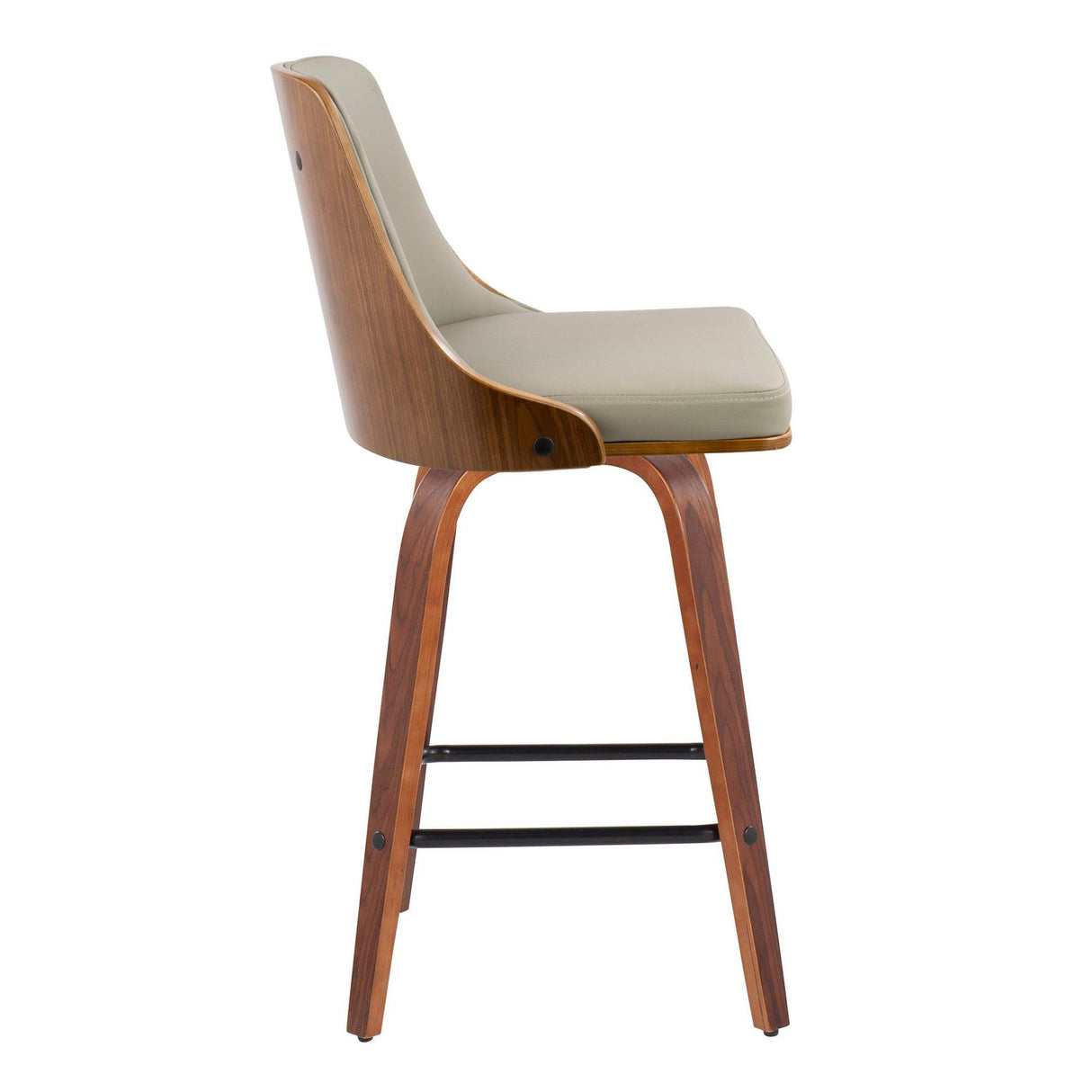 Gianna - Counter Stool (Set of 2) - Walnut Frame