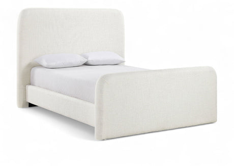 Fira - Linen Textured Fabric Upholstered Bed