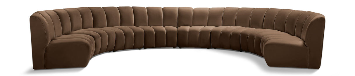 Infinity - 8 Piece Velvet Modular Sectional