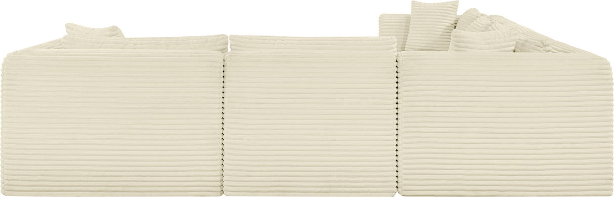 Shaggy - 7 Piece Modular U-Shaped Sectional With Ottoman