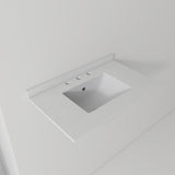 Basin Sink, 0.6" Ultra Thin Profile, Triple Faucet Holes
