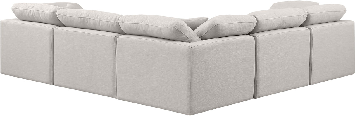 Indulge - Linen 5 Piece Modular Corner Sectional