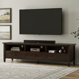 Warm Shaker - Low TV Media Stand - Brown