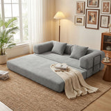 Convertible Sofa Bed With Removable Pillows