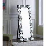 Noralie - Floor Mirror With Faux Diamonds - Mirrored