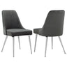 Side Chairs Upholstered With Tapered Legs (Set of 2)