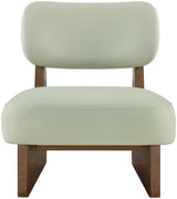 Vetra - Vegan Leather Upholstered Accent Chair With Brown Base