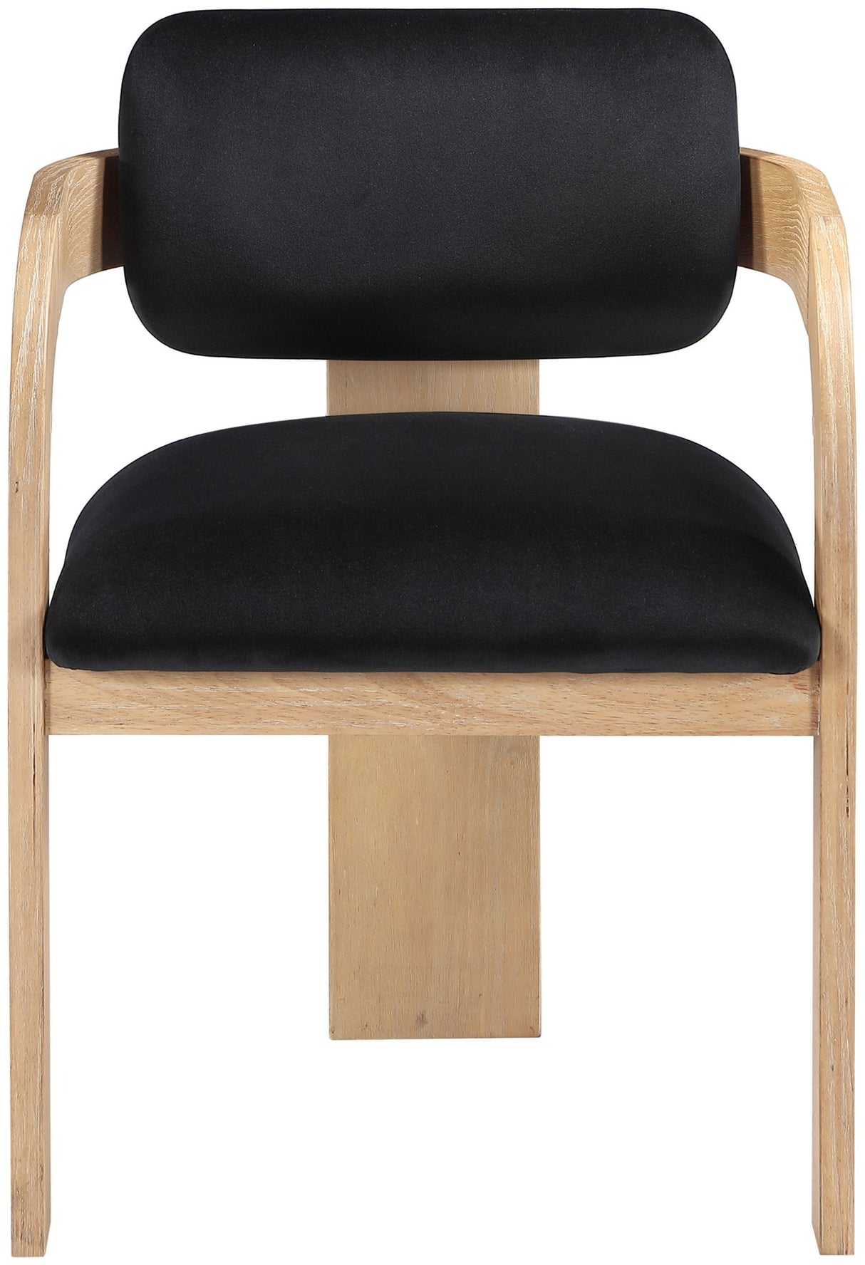 Cedra - Velvet Performance Fabric Upholstered Dining Chair (Set of 2) - Natural Frame