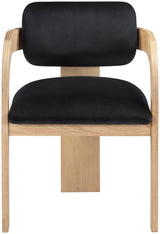 Cedra - Velvet Performance Fabric Upholstered Dining Chair (Set of 2) - Natural Frame