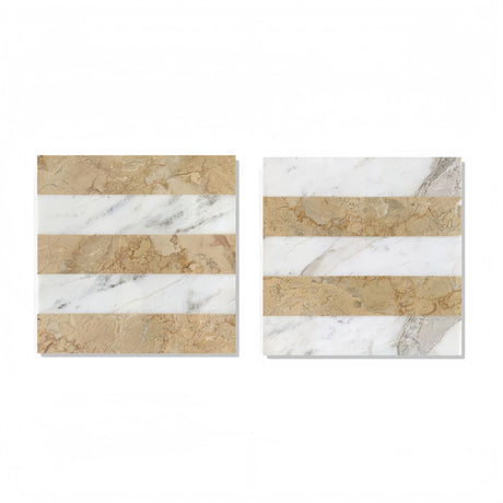 Elegant Waterjet Polished Marble Tile For Floor And Wall