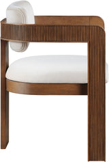 Sacha - Velvet Dining Chair With Brown Base (Set of 2)