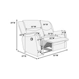 2 Piece Living Room Set With Loveseat And Recliner